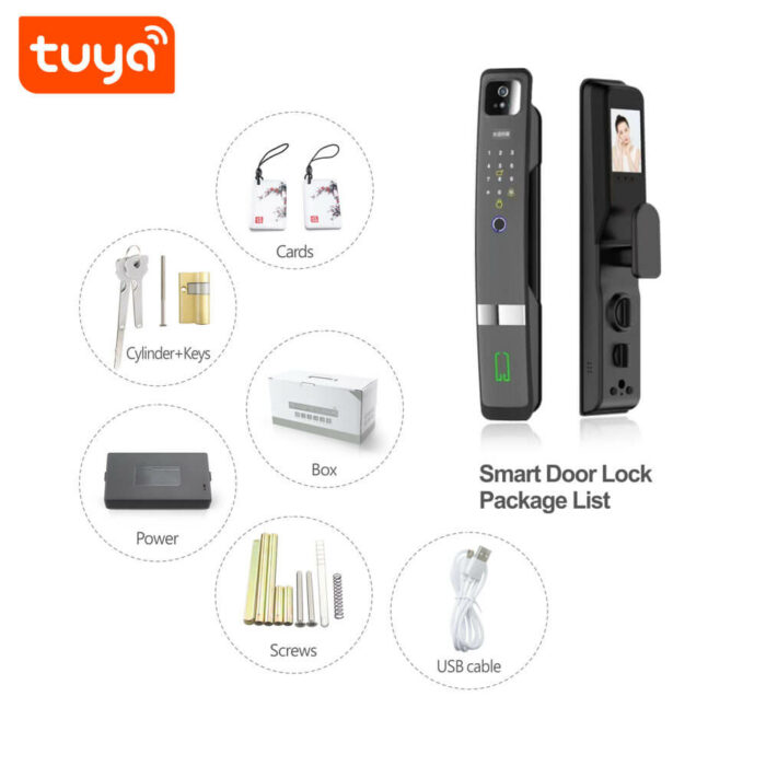 Tuya Wifi Face Recognition Door Lock With Camera - Image 5