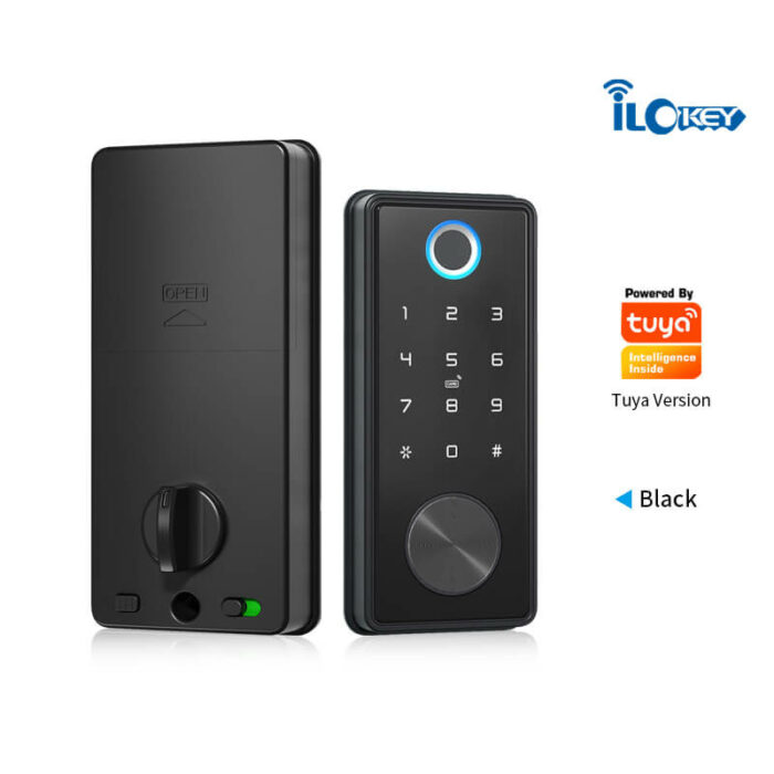 Tuya smart deadbolt with magnetic sensor automatically locked