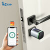iLockey European Profile Lock Cylinder Tuya Smart Door Lock Fingerprint Electronic Lock Cylinder