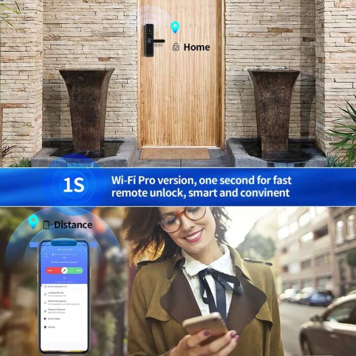iLockey Tuya APP Wifi Lock Digital Fingerprint Smart Door Lock - Image 5