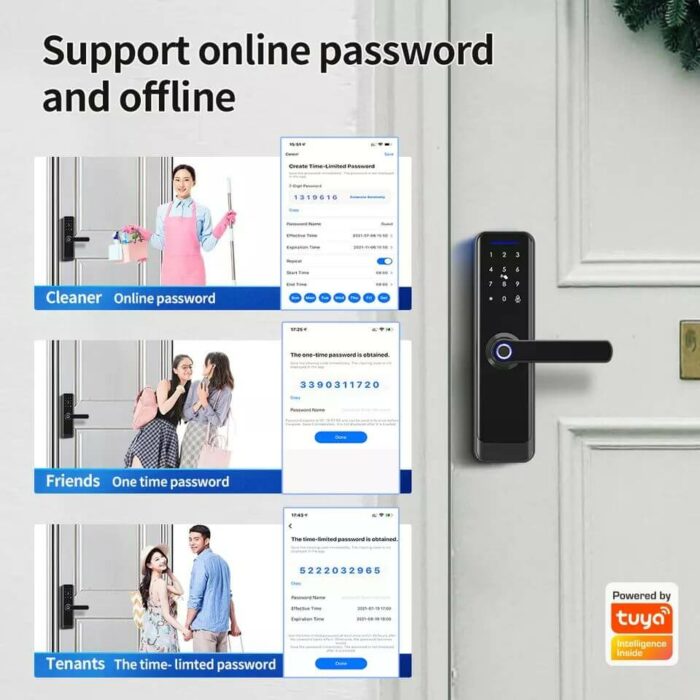 iLockey Tuya APP Wifi Lock Digital Fingerprint Smart Door Lock - Image 4