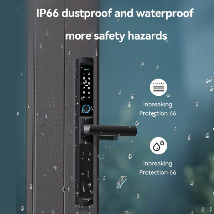 iLockey Waterproof Tuya Smart Digital Aluminum Lock Electronic Fingerprint Smart Lock