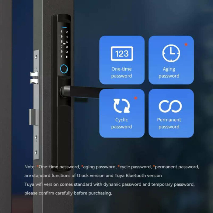 iLockey Waterproof Tuya Smart Digital Aluminum Lock Electronic Fingerprint Smart Lock - Image 6