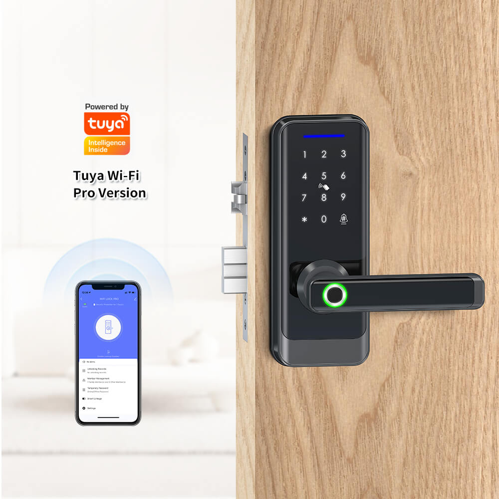 Smart Fingerprint Door Lock – Keyless Entry, Touchscreen, App Alerts, IP65