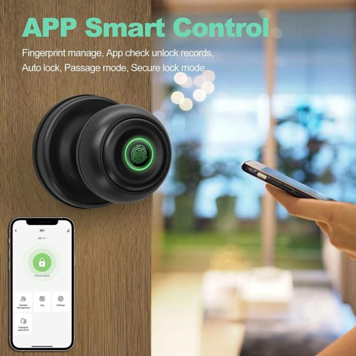Tuya APP Smart Fingerprint  knob lock with Apple Homekit - Image 3
