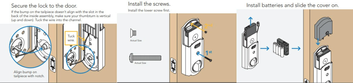 How to install Schlage Lock