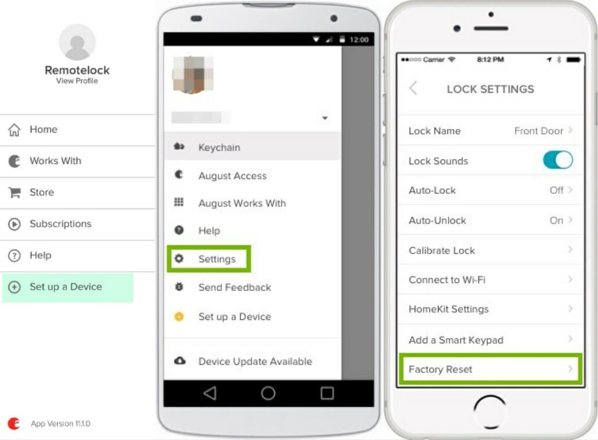 How to reset August Keypad Lock