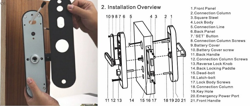 install Tuya lock