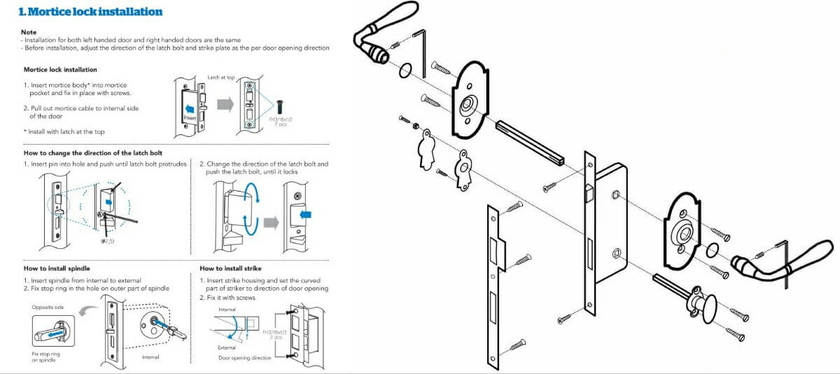 install a mortice lock