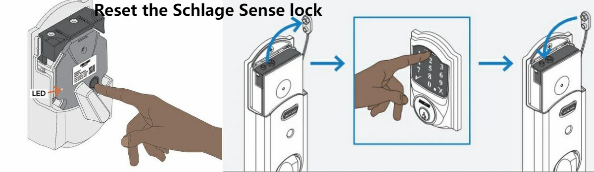  reset the Schlage Sense lock