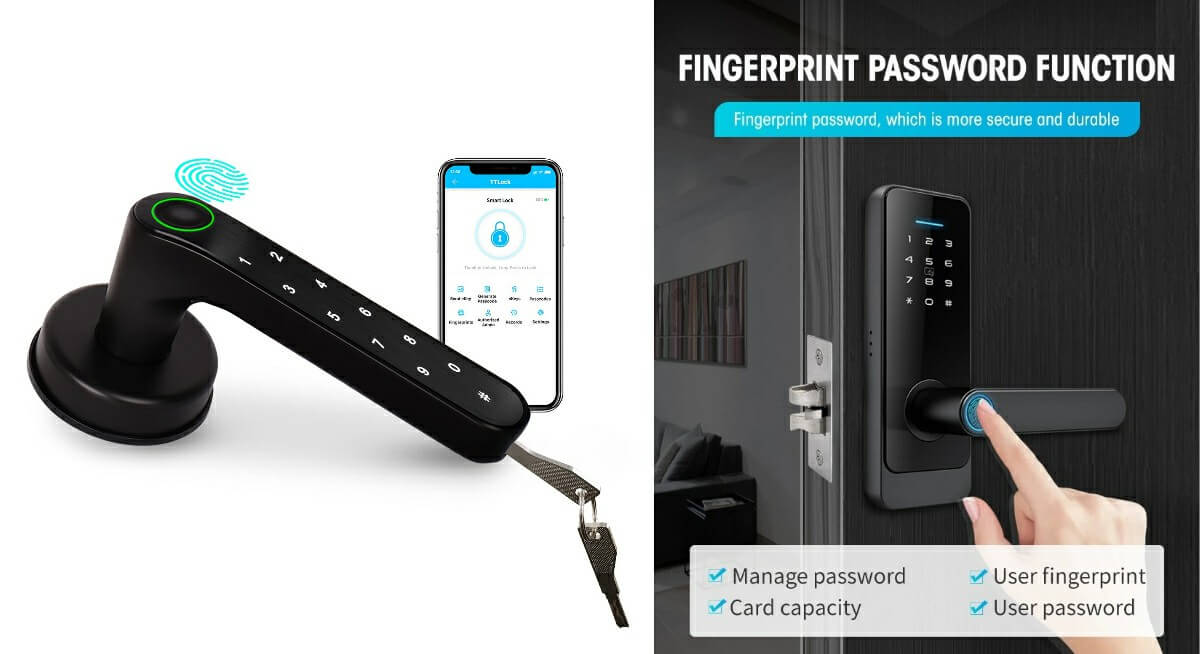 Fingerprint Door Handle Digital Door