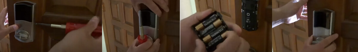 How to replace the battery of the Weiser smart lock
