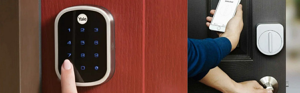 Smartphone-controlled door locks