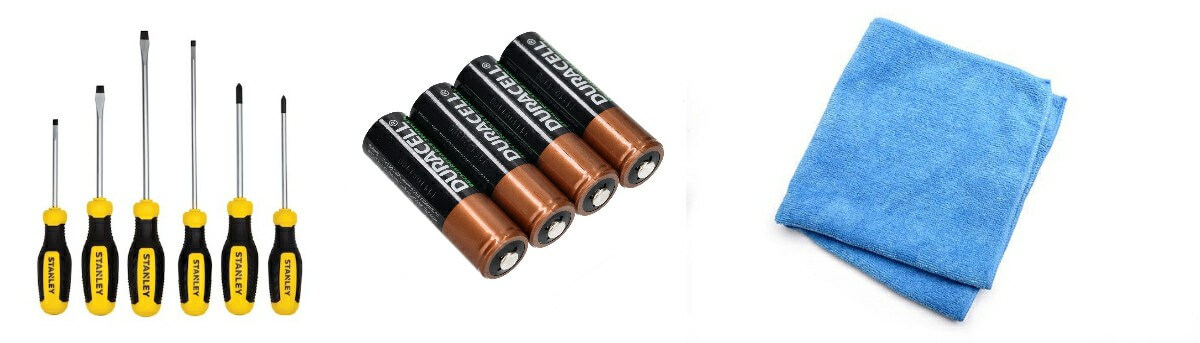 Tools required for battery replacement