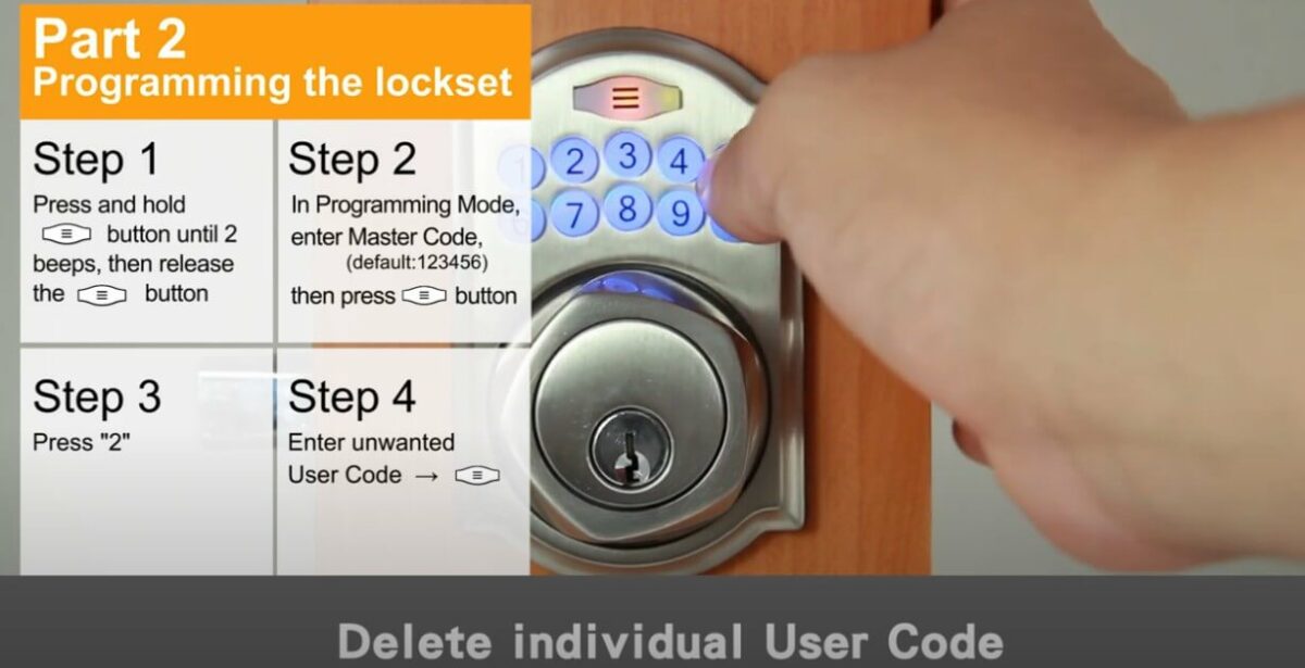 Unable to add new users on the door lock