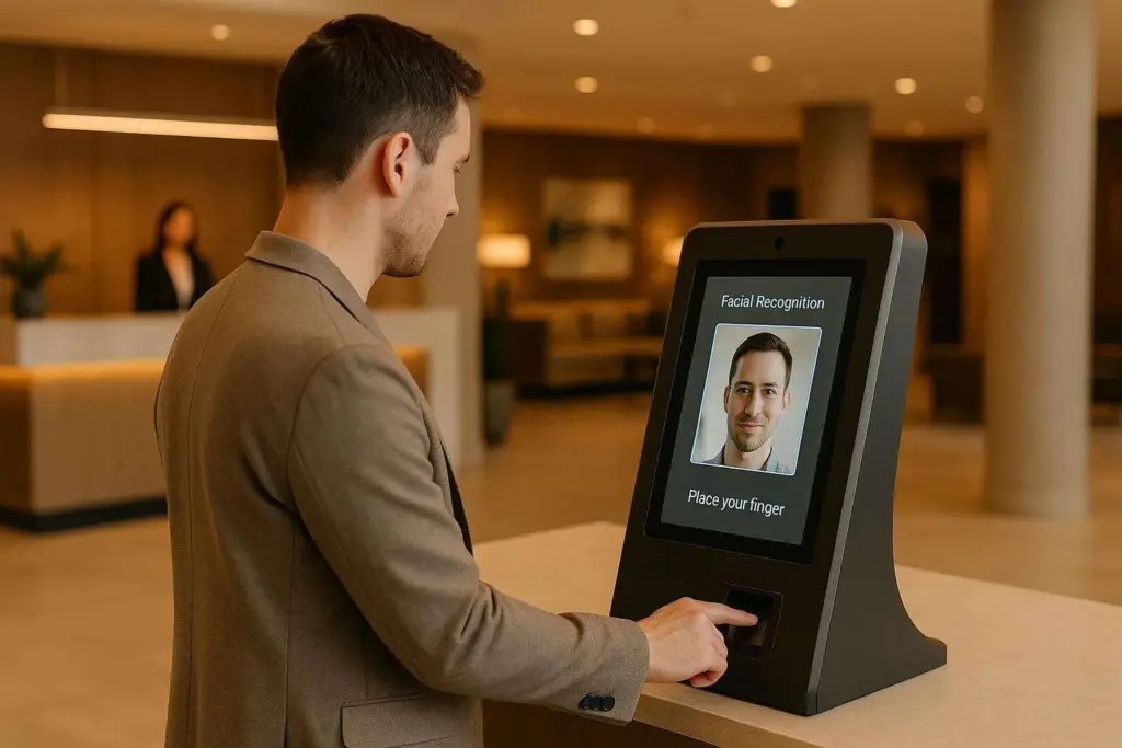Fingerprint or facial recognition locks