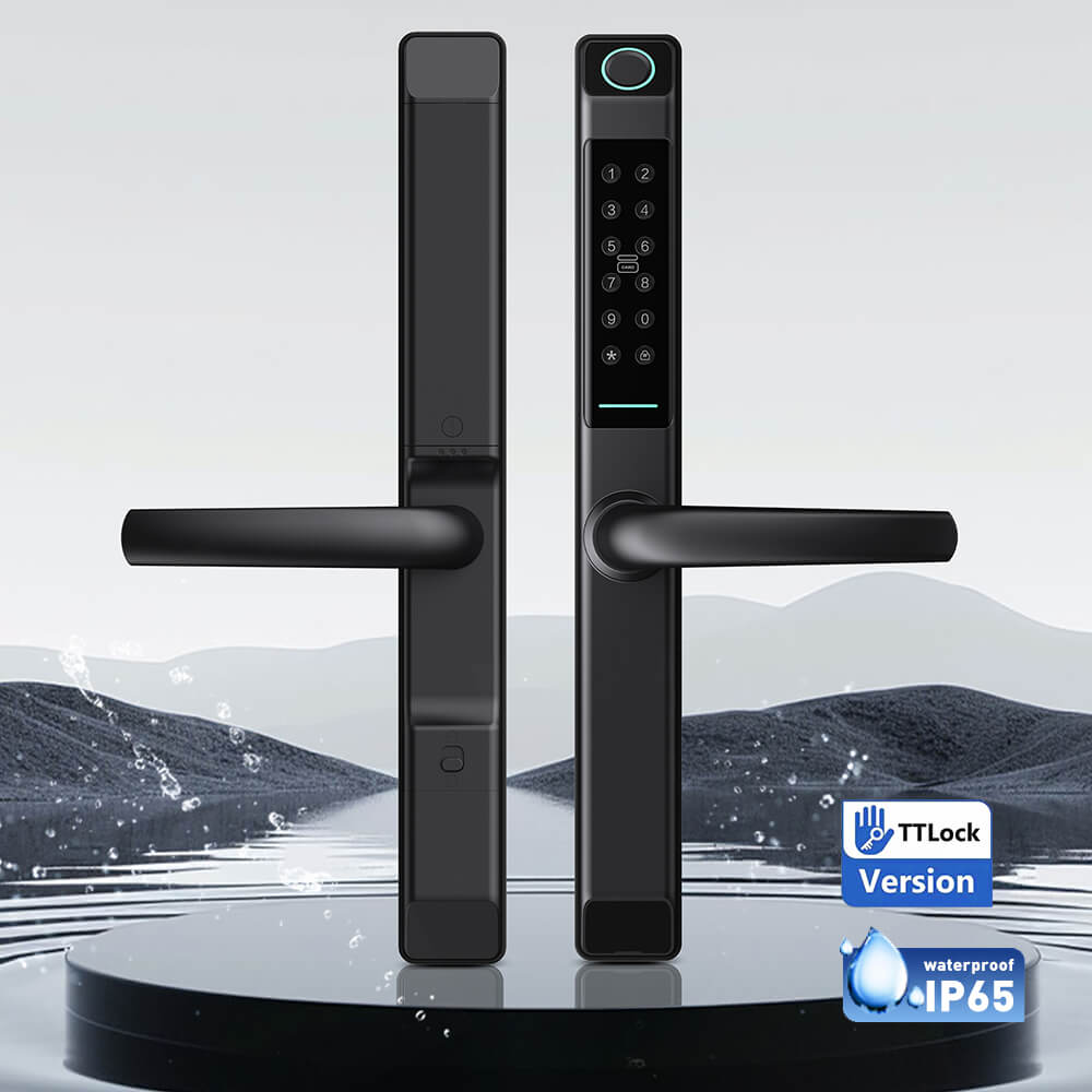 Keyless Digital Physical Button Door Lock With European Mortise Rainproof