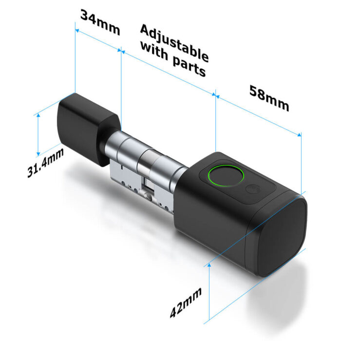 Smart Door Digital Lock FCC Password Fingerprint TTLock App Electronic Cylinder Lock - Image 3
