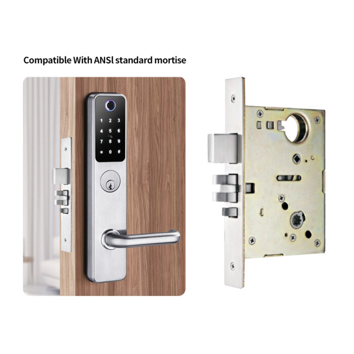 ANSI Standard Mortise Smart Lock | UL Certified 304 Stainless Steel - Image 6