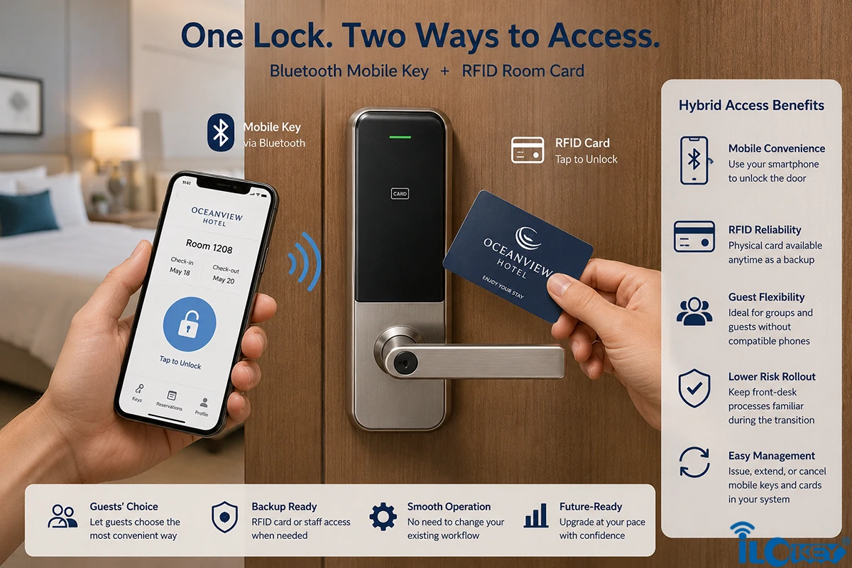 Bluetooth and RFID Hybrid Access