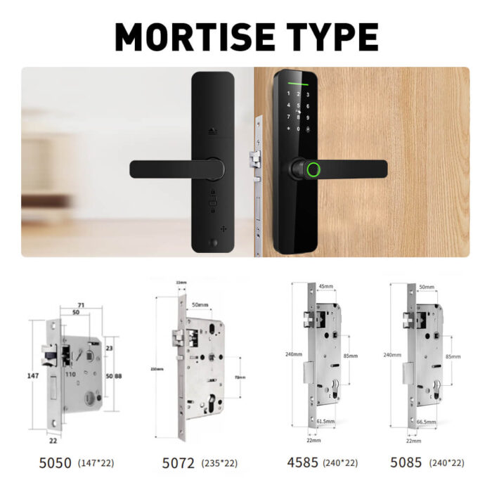 Electronic Door Lock TT App Fingerprint App Smart Door Locks for Wood Door - Image 4