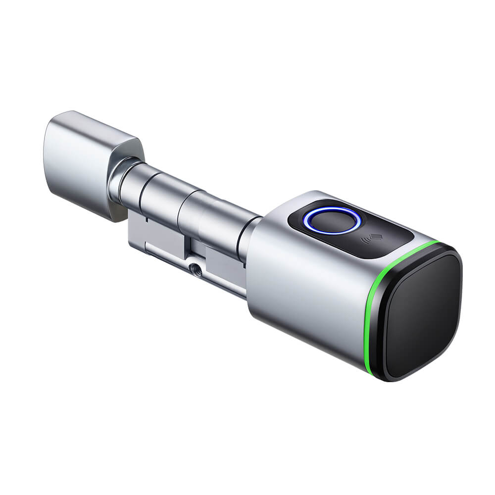 Euro Standard Smart Lock Cylinder Key App Unlock Fingerprint Lock Cylinder - Image 2