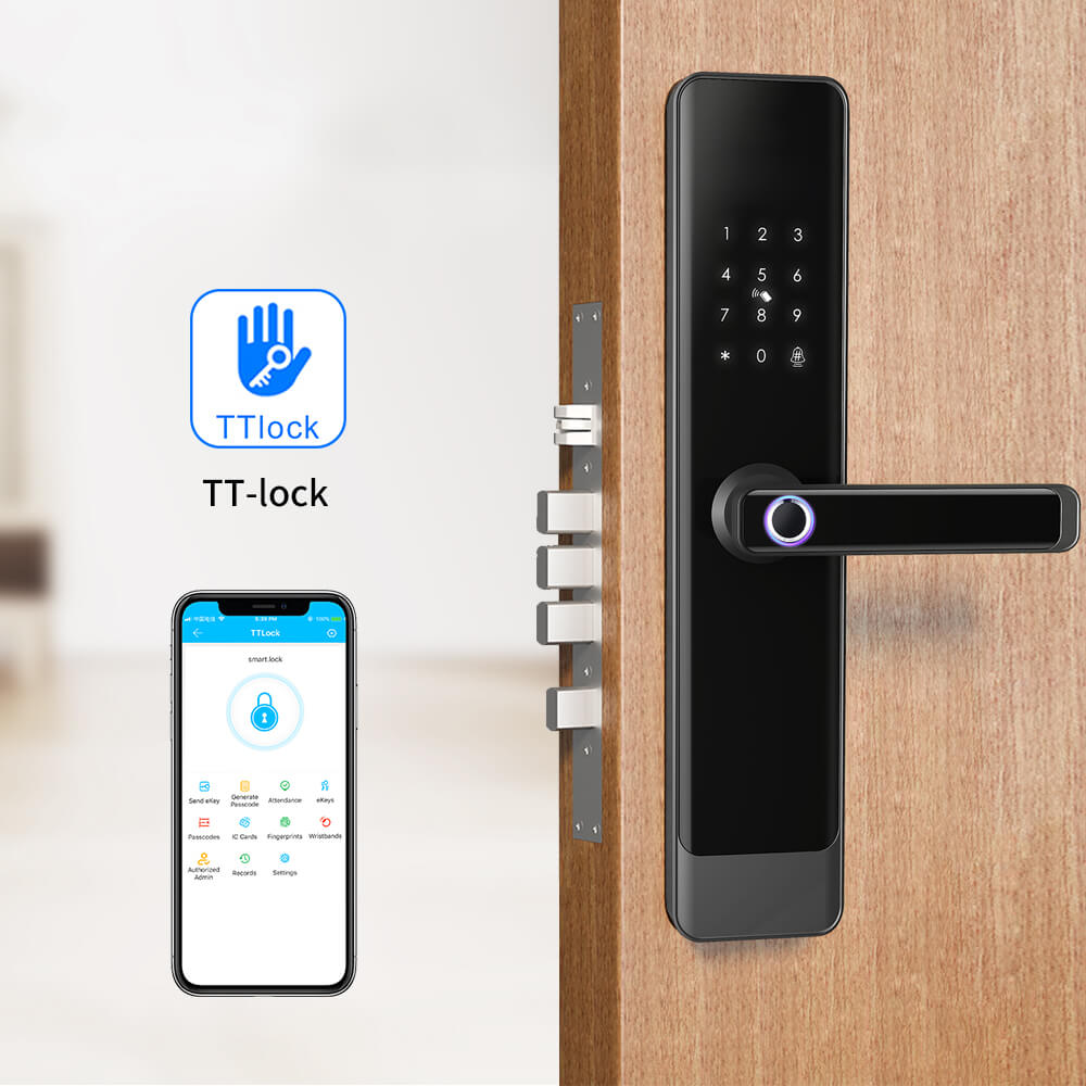Fire-Rated Fingerprint Keyless TTLock App Smart Digital Key Electronic Card Lock