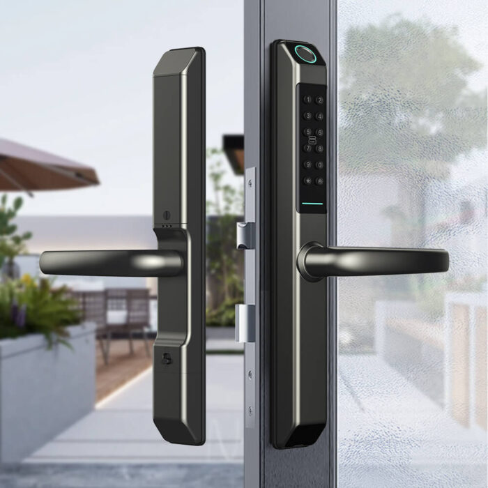 Keyless Digital Physical Button Door Lock With European Mortise Rainproof - Image 7
