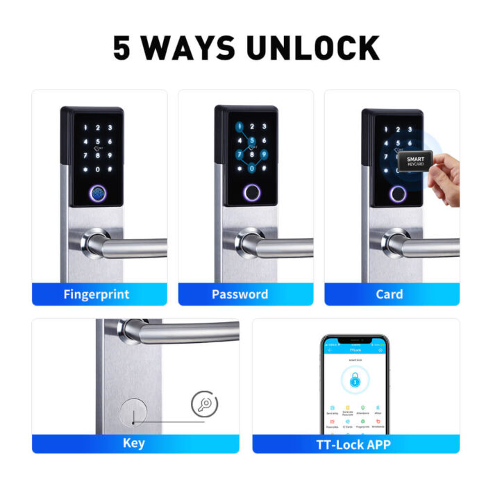 OEM Smart App Lock Fingerprint Password Card Apartment Lock Door Smart for Hotel - Image 6