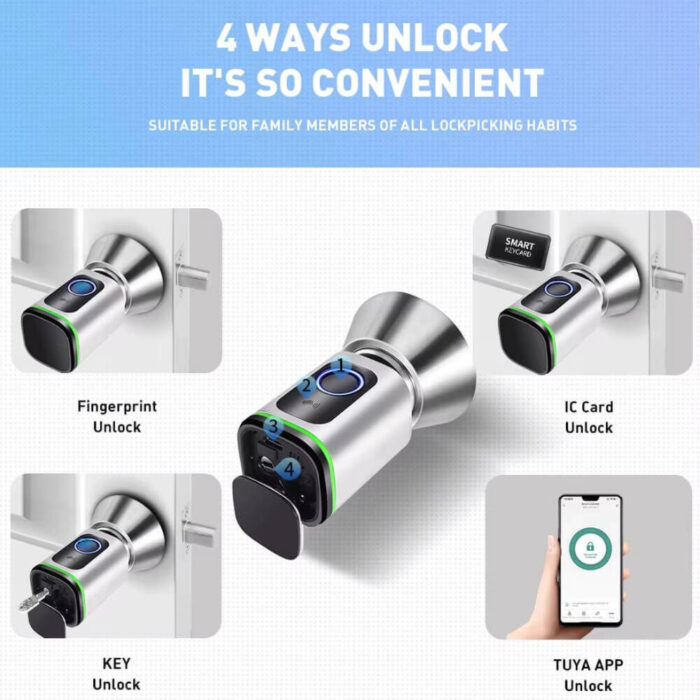 ANSI Standard Smart Lock Cylinder TTLock App Unlock Digital Lock Cylinder - Image 4