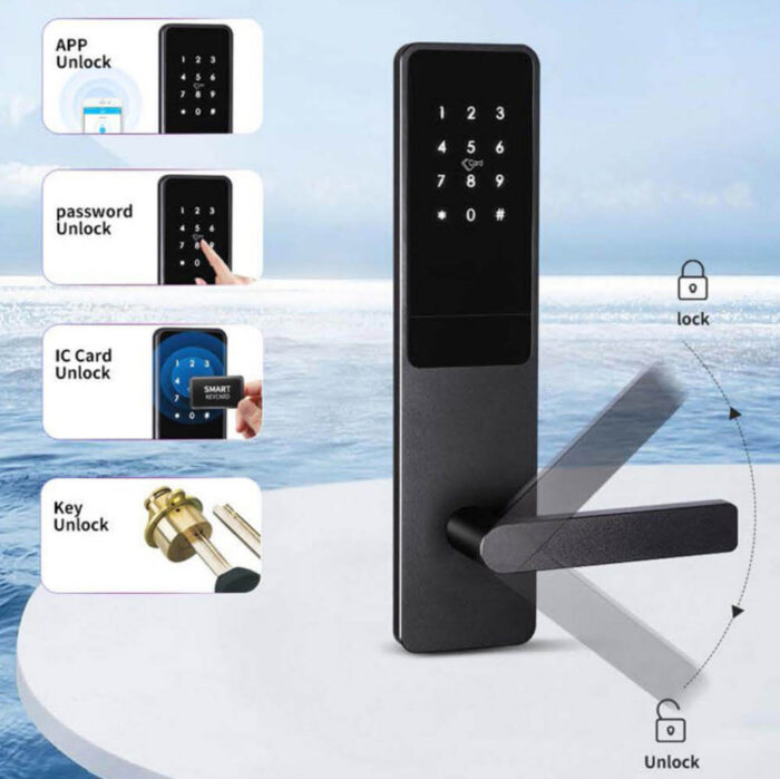 TTLock App Controlled Smart Home Lock High Security Aluminum Alloy Intelligent Remote Control Lock - Image 5