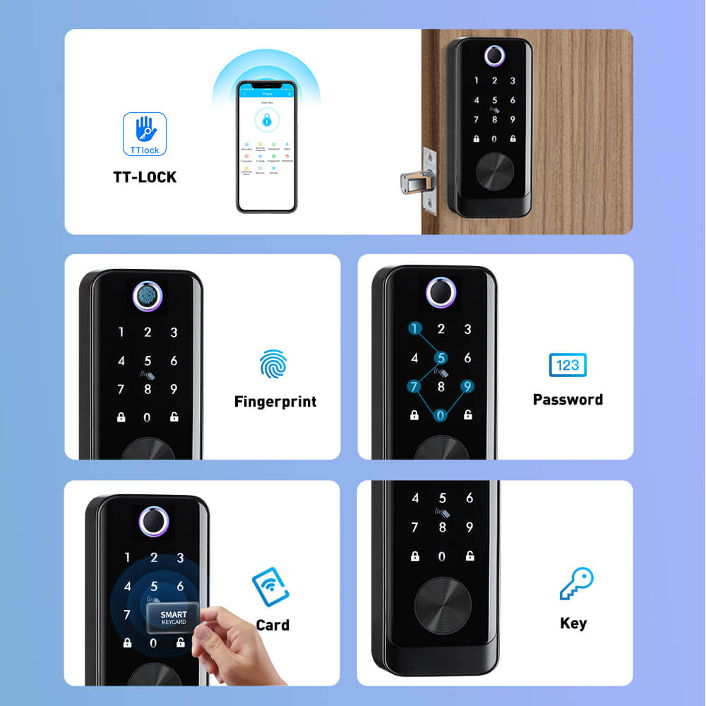 TTLock Smart Keyless Deadbolt Lock | US Standard Keypad Door Lock - Image 6