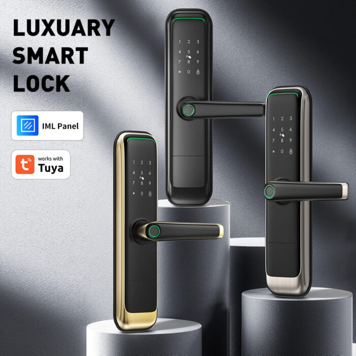 Tuya WiFi Smart Keyless Deadbolt Lock with Passage Mode & Digital Keypad for Modern Homes - Image 3