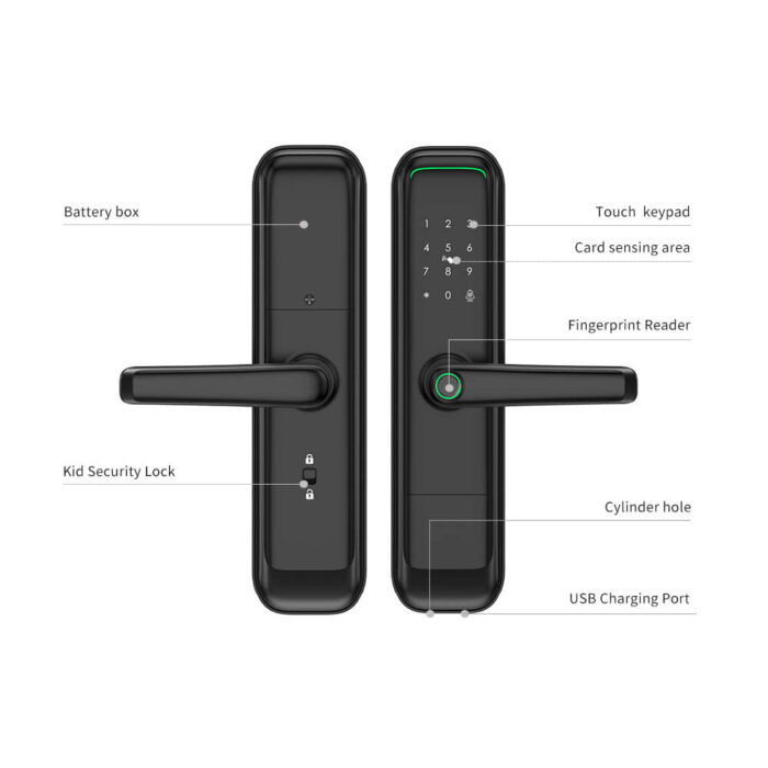 Tuya WiFi Smart Keyless Deadbolt Lock with Passage Mode & Digital Keypad for Modern Homes - Image 6