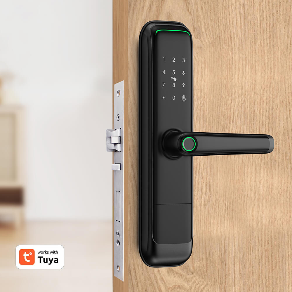 Tuya WiFi Smart Keyless Deadbolt Lock with Passage Mode & Digital Keypad for Modern Homes - Image 2
