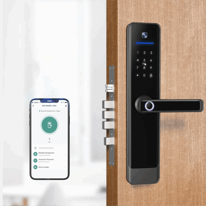 Tuya WiFi Video Smart Lock with Built-in Camera & Digital Keypad - Image 6
