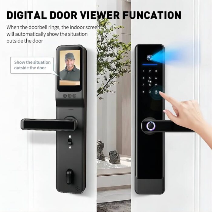 Tuya WiFi Video Smart Lock with Built-in Camera & Digital Keypad - Image 5