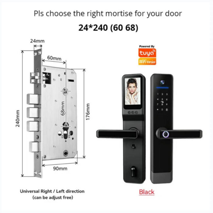 Tuya WiFi Video Smart Lock with Built-in Camera & Digital Keypad - Image 7