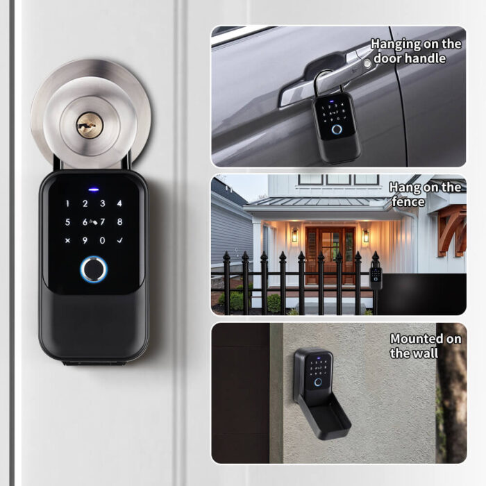 iLockey Waterproof TTlock App Bluetooth Key Box for Home Rental Office Key Storage Box - Image 3