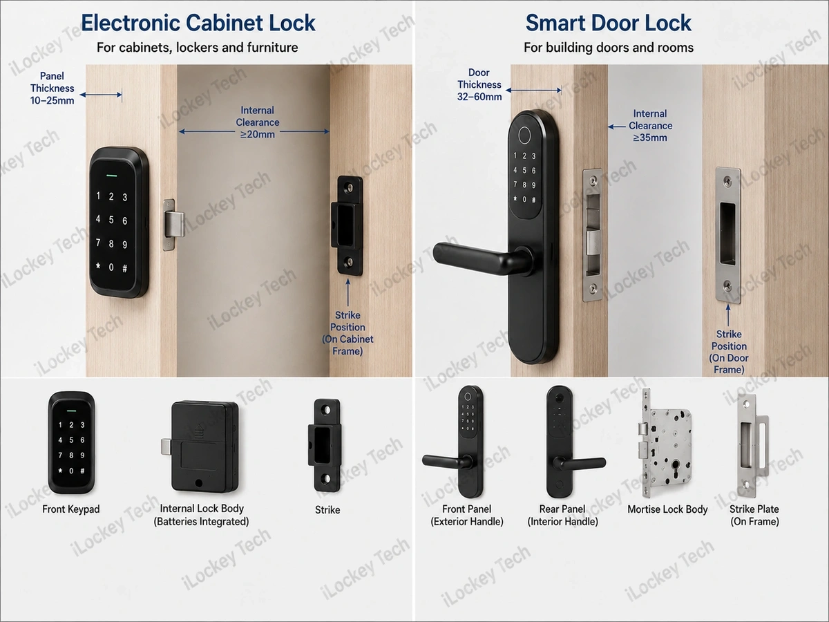 Electronic Cabinet Lock vs Smart Door Lock