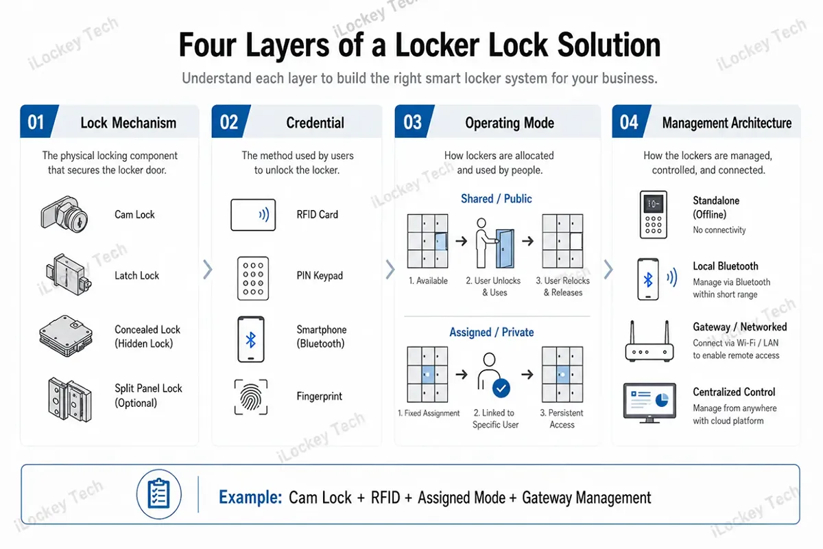 Four Layers of a Locker Lock Solution