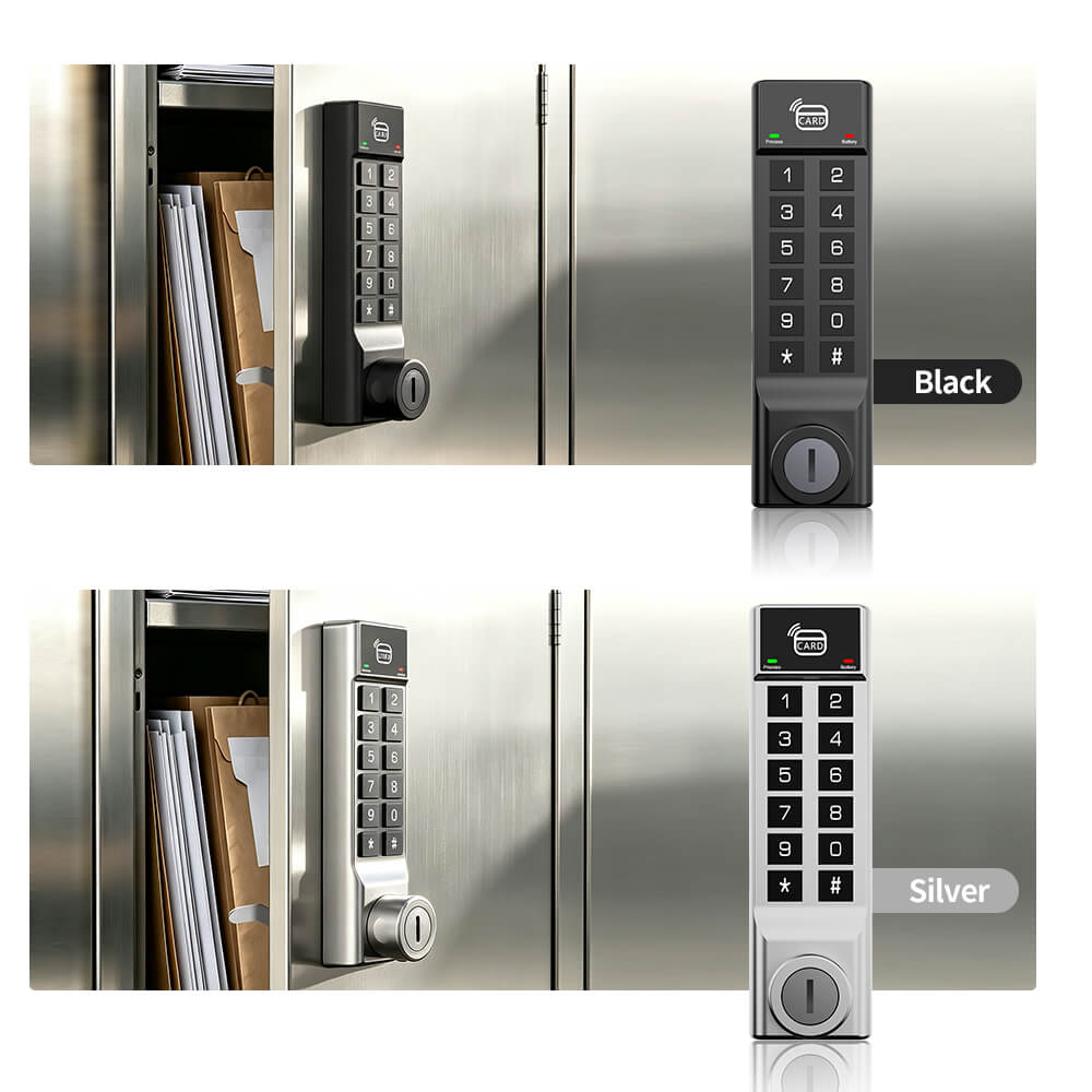 Rechargeable Keyless Smart Digital Cabinet Lock with RFID & PIN Code Access - Image 5