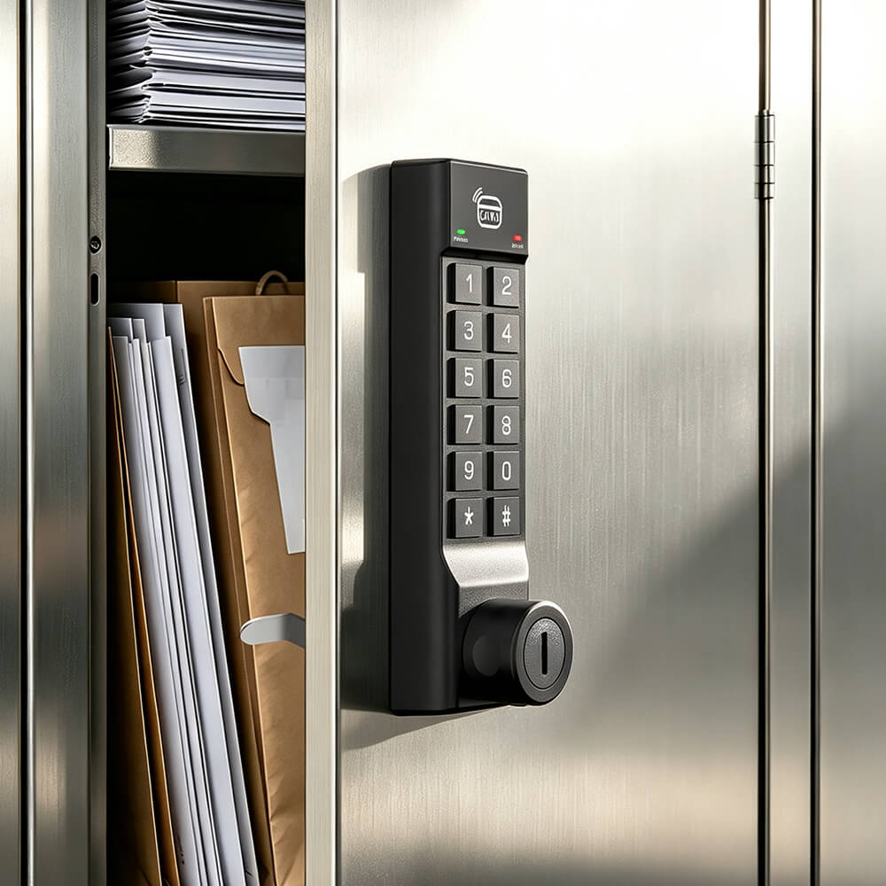 Rechargeable Keyless Smart Digital Cabinet Lock with RFID & PIN Code Access - Image 6