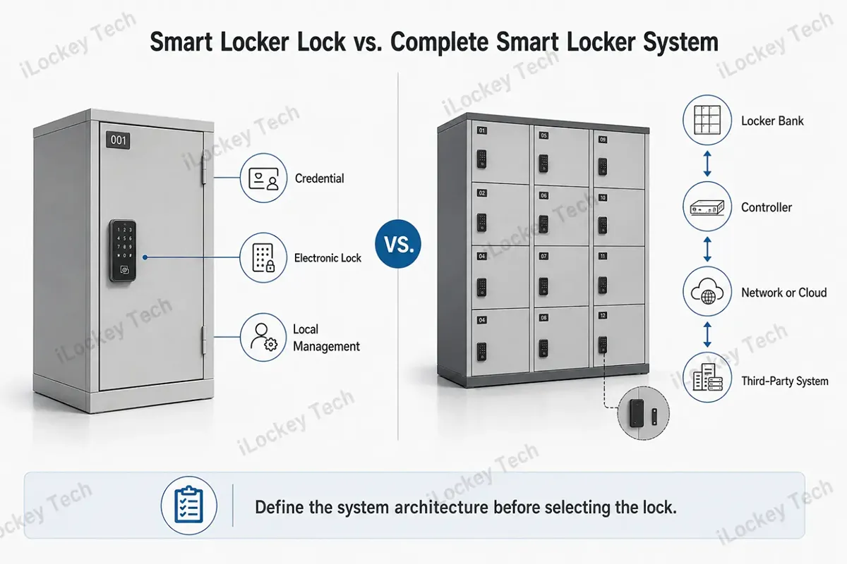 Smart Locker Lock vs. Complete Smart Locker System