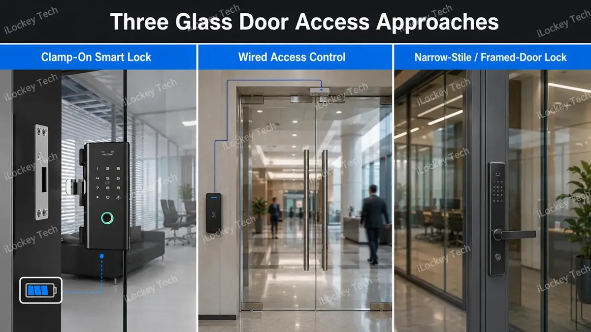 Three Glass Door Access Approaches
