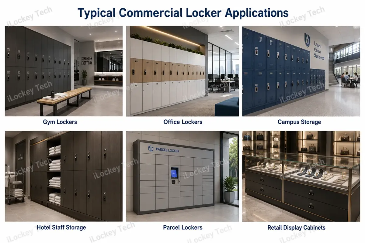 Typical Commercial Locker Applications