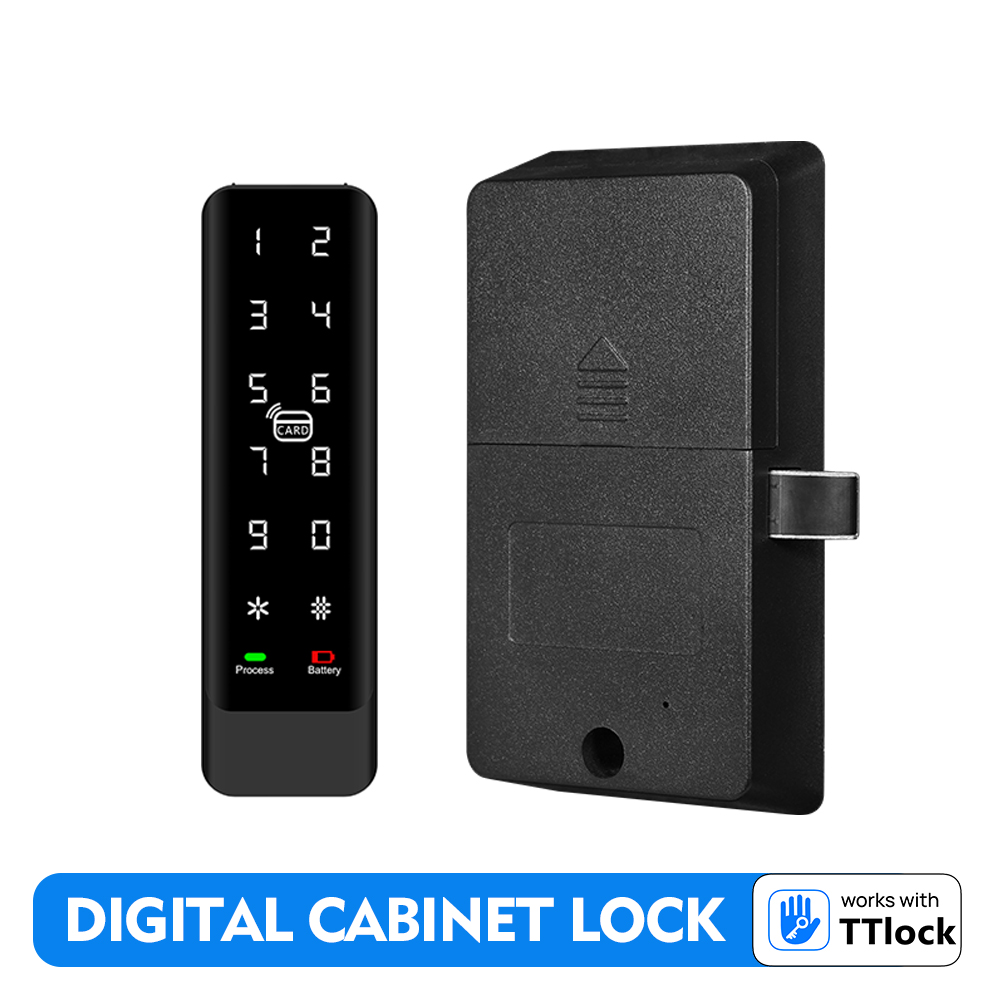 Slim TTLock Keyless Smart RFID Digital Cabinet Lock for Swimming Pool Club