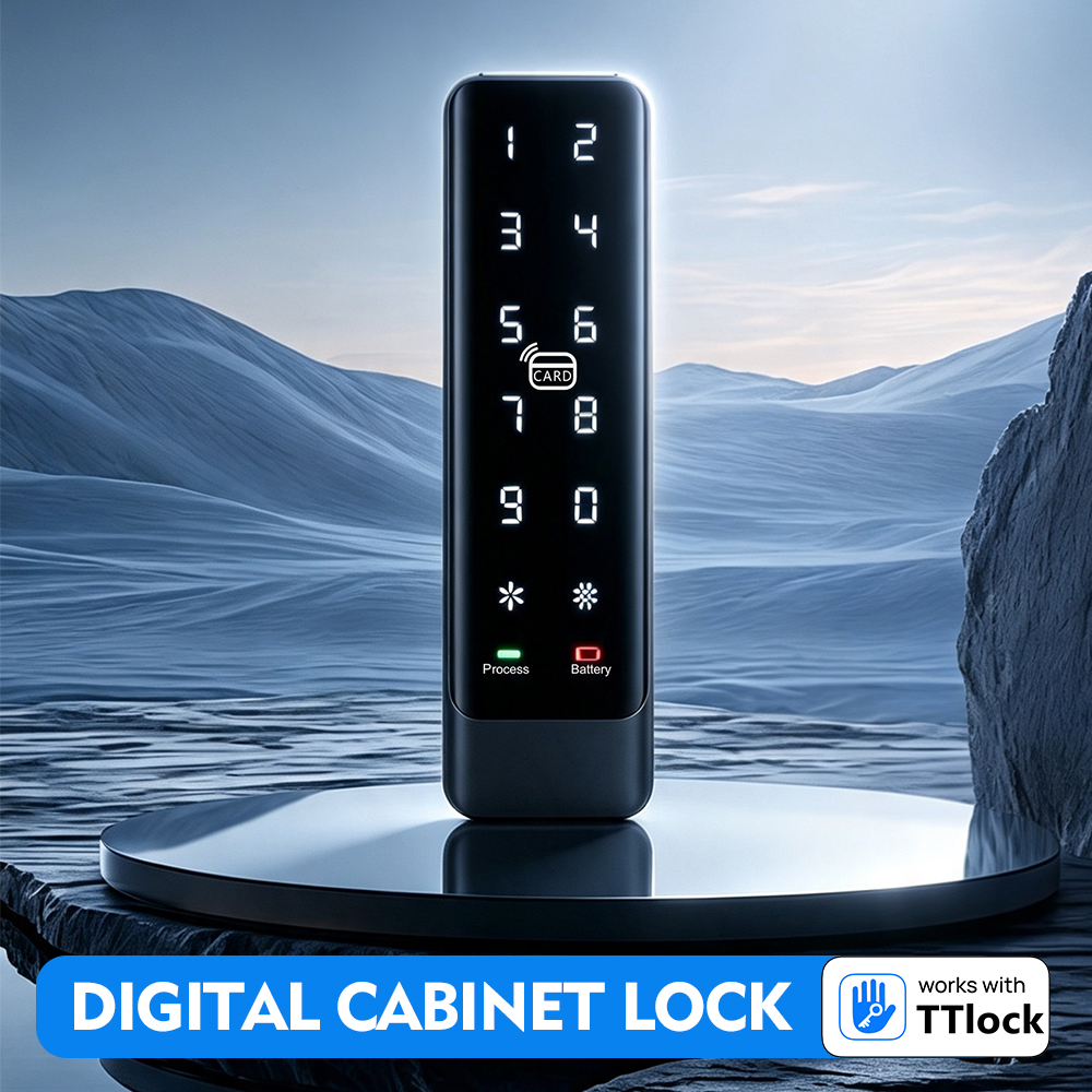 Slim TTLock Keyless Smart RFID Digital Cabinet Lock for Swimming Pool Club - Image 3