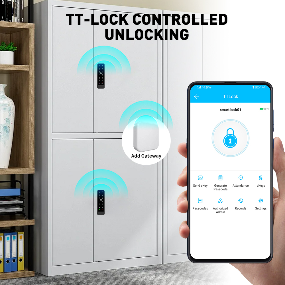 Slim TTLock Keyless Smart RFID Digital Cabinet Lock for Swimming Pool Club - Image 7