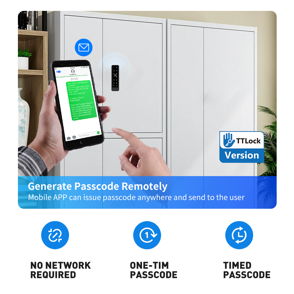 Slim TTLock Keyless Smart RFID Digital Cabinet Lock for Swimming Pool Club - Image 8